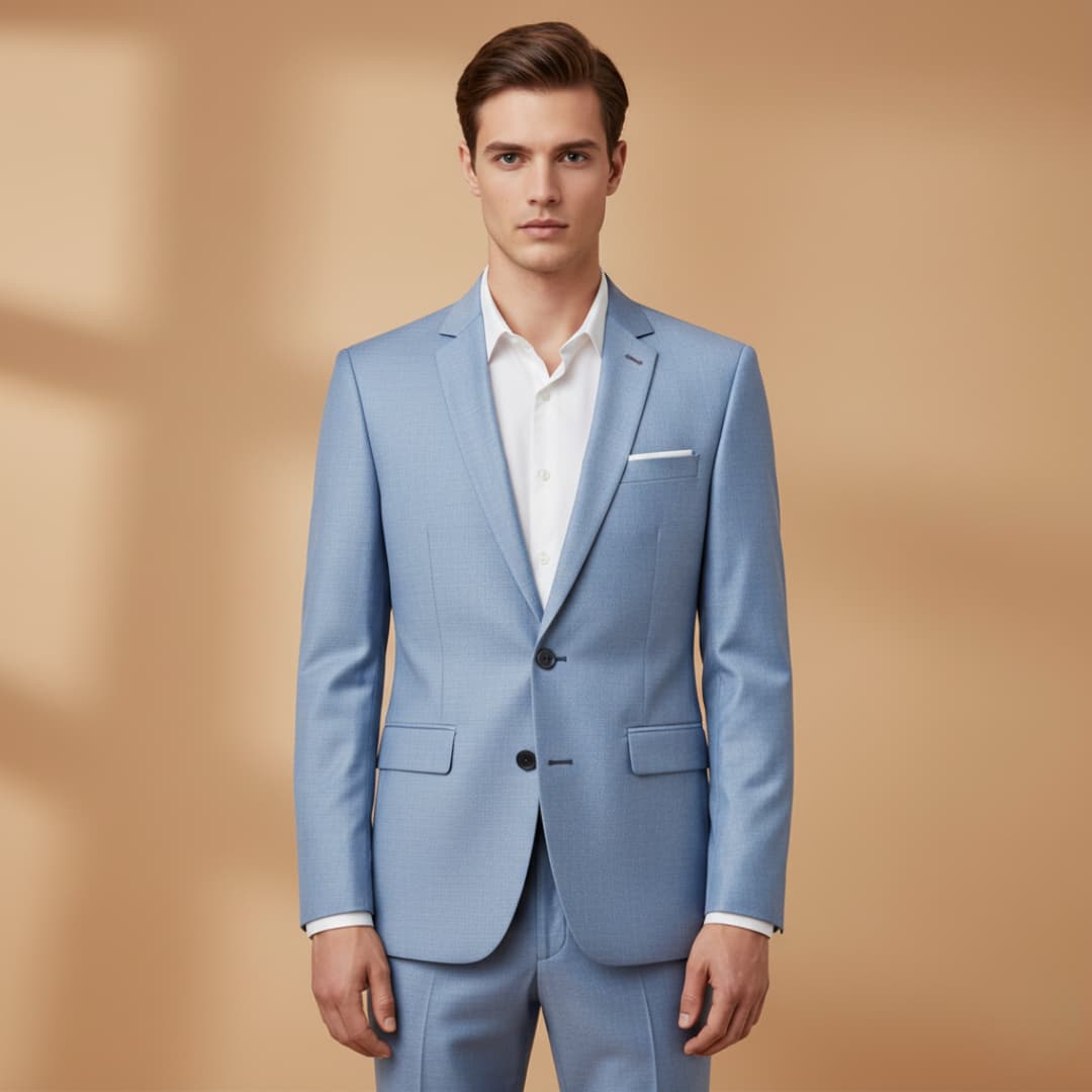 Slim Fit One Button Men's Blazer