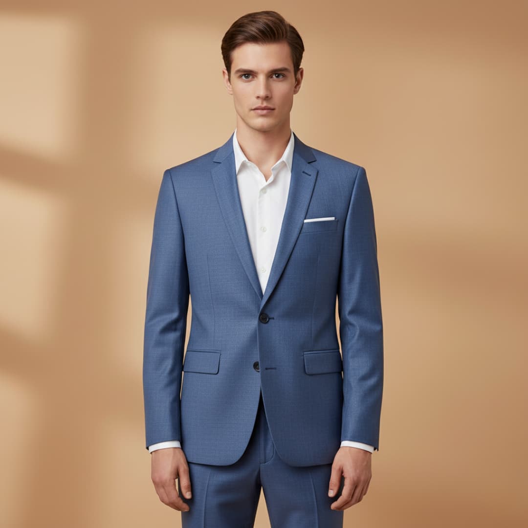 Slim Fit One Button Men's Blazer