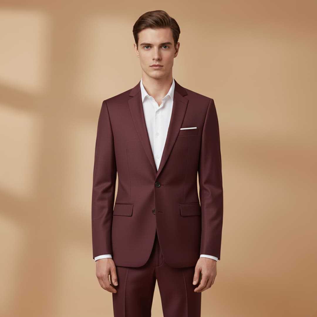 Slim Fit One Button Men's Blazer