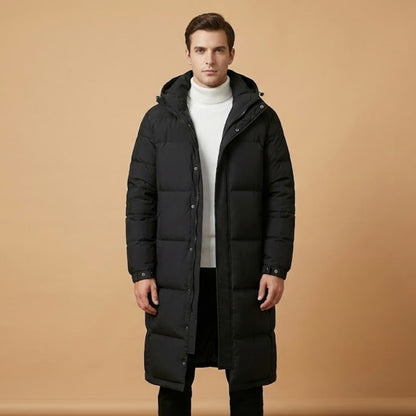 Warm Waterproof Parka Coat with Hood and Zip