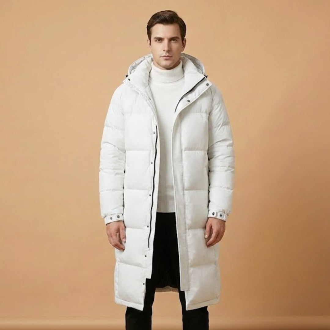 Warm Waterproof Parka Coat with Hood and Zip