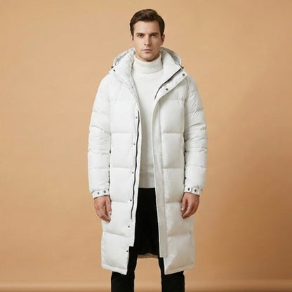 Warm Waterproof Parka Coat with Hood and Zip