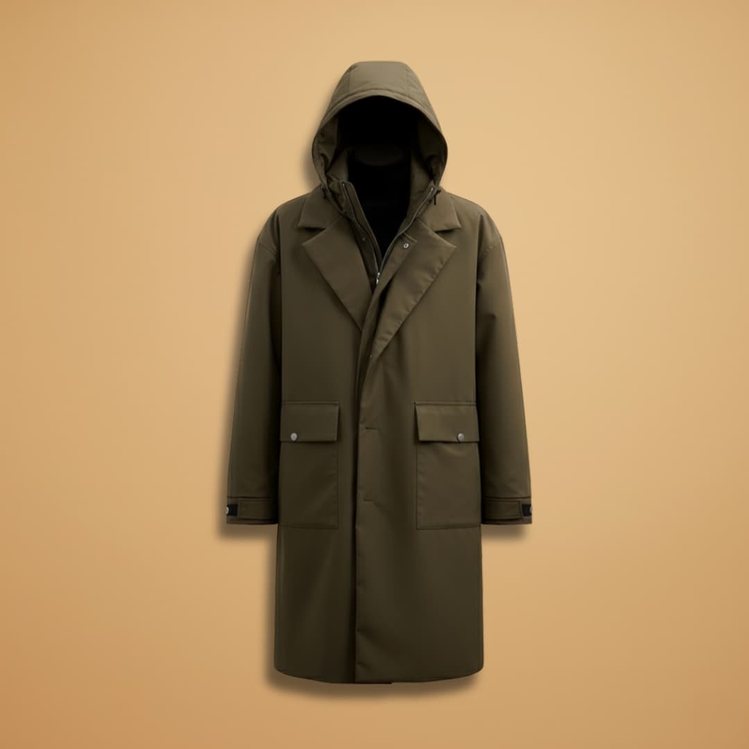 Waterproof Men's Parka with Adjustable Cuffs and Hood - Modish World