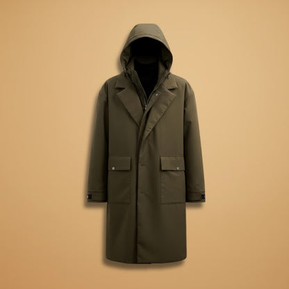 Waterproof Men's Parka with Adjustable Cuffs and Hood - Modish World