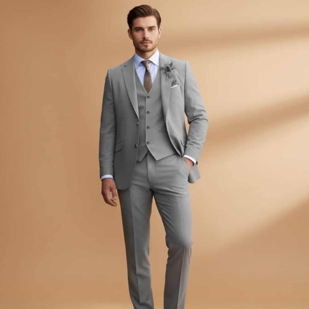 Classic Fit 3-Piece Suit for Men