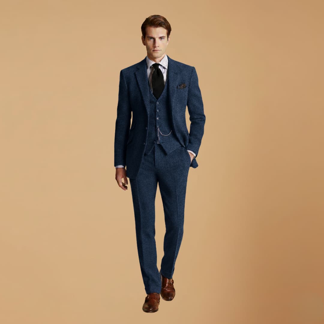 Classic Fit Mens 3 Piece Formal Suit
