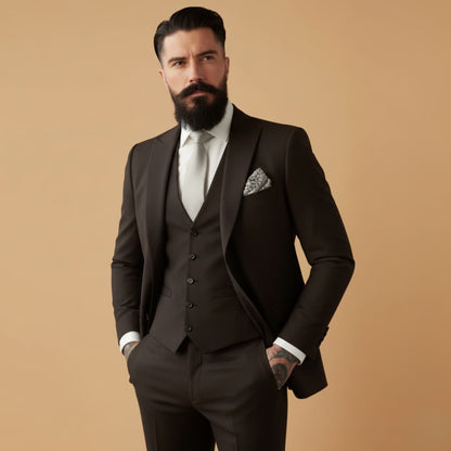 Men's Slim Fit Jacket with Classic Lapels