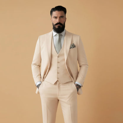 Men's Slim Fit Jacket with Classic Lapels