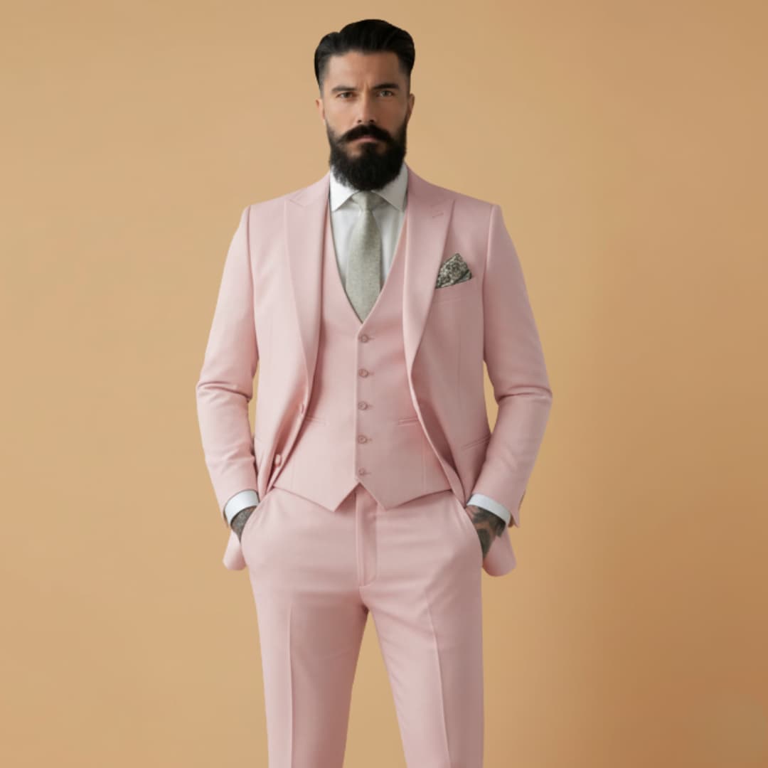 Men's Slim Fit Jacket with Classic Lapels