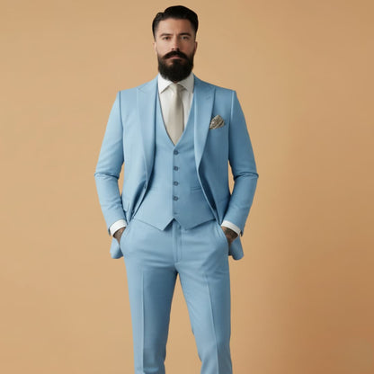 Men's Slim Fit Jacket with Classic Lapels