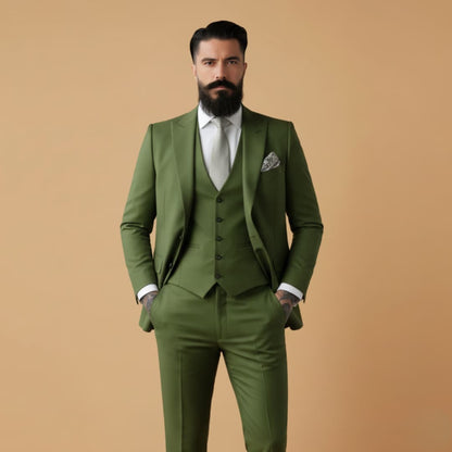Men's Slim Fit Jacket with Classic Lapels