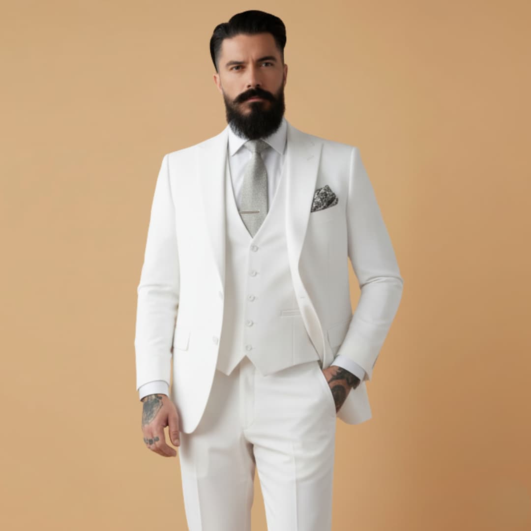 Men's Slim Fit Jacket with Classic Lapels