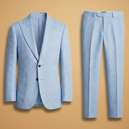 Classic 2 Piece Suit with Slim Fit Jacket and Pants - Modish World