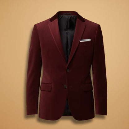 Men's Slim Fit Velvet Jacket - Modish World