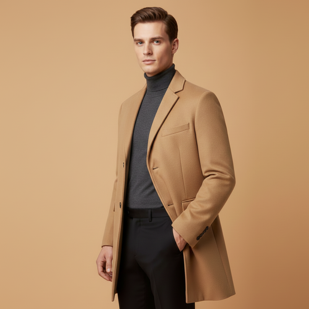 Men's Stylish Fit Button Coat