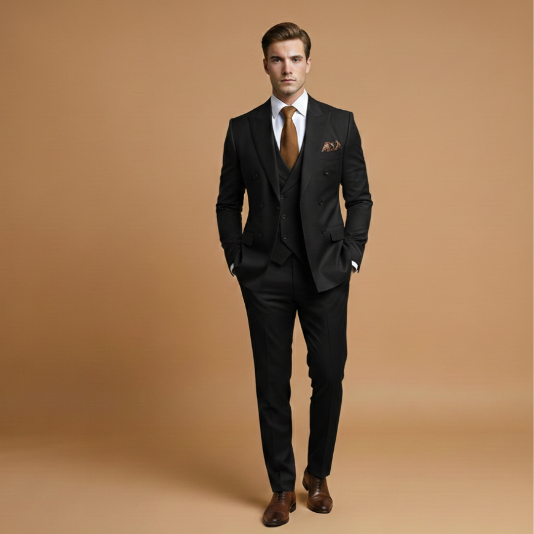 Classic Two Button Business Suit Jacket