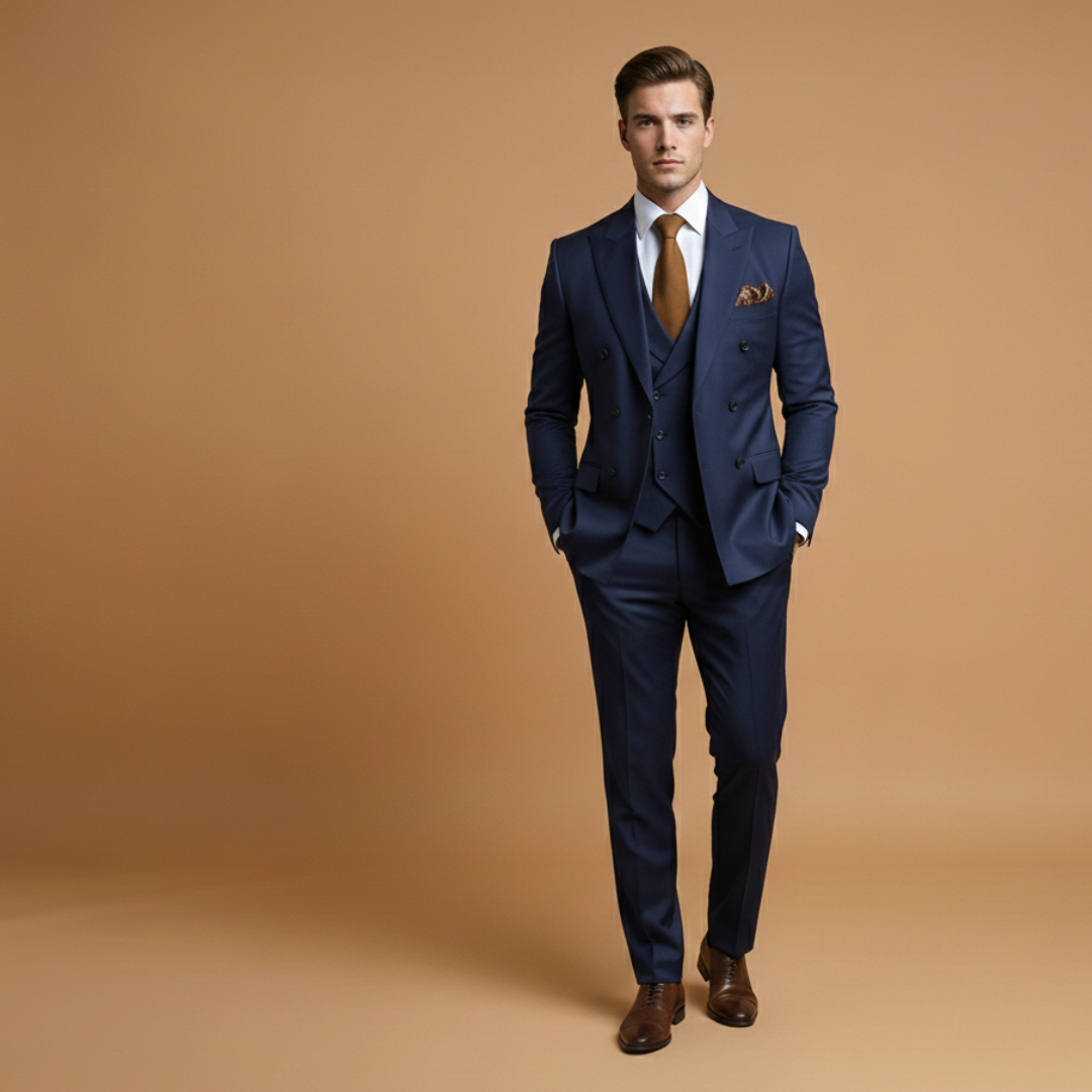 Classic Two Button Business Suit Jacket