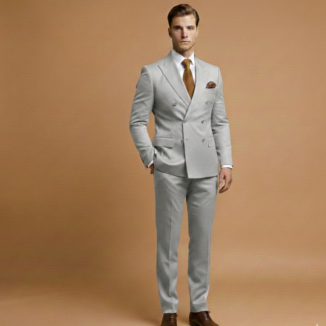Classic Two Button Business Suit Jacket