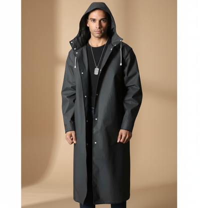 Waterproof Men's Hooded Parka with Pockets