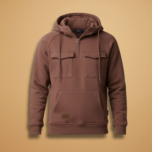 Casual Zip Up Hooded Sweatshirt for Men - Modish World