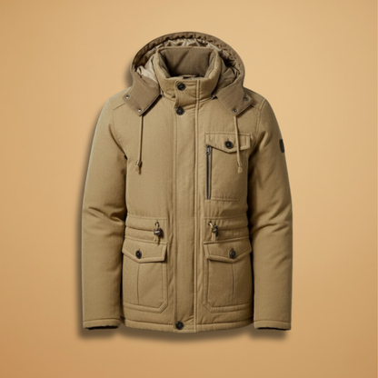 Waterproof Men's Puffer Jacket with Secure Zip - Modish World