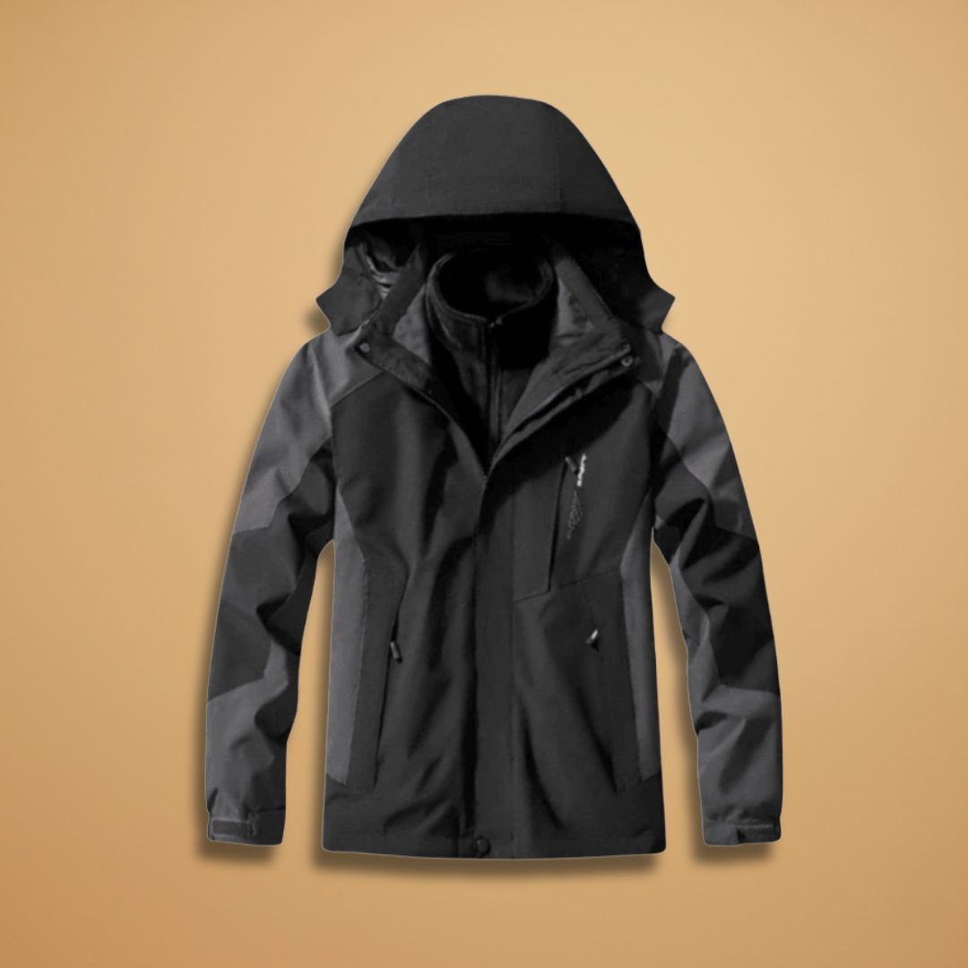 Waterproof Men's Hooded Zip Jacket with Pockets - Modish World