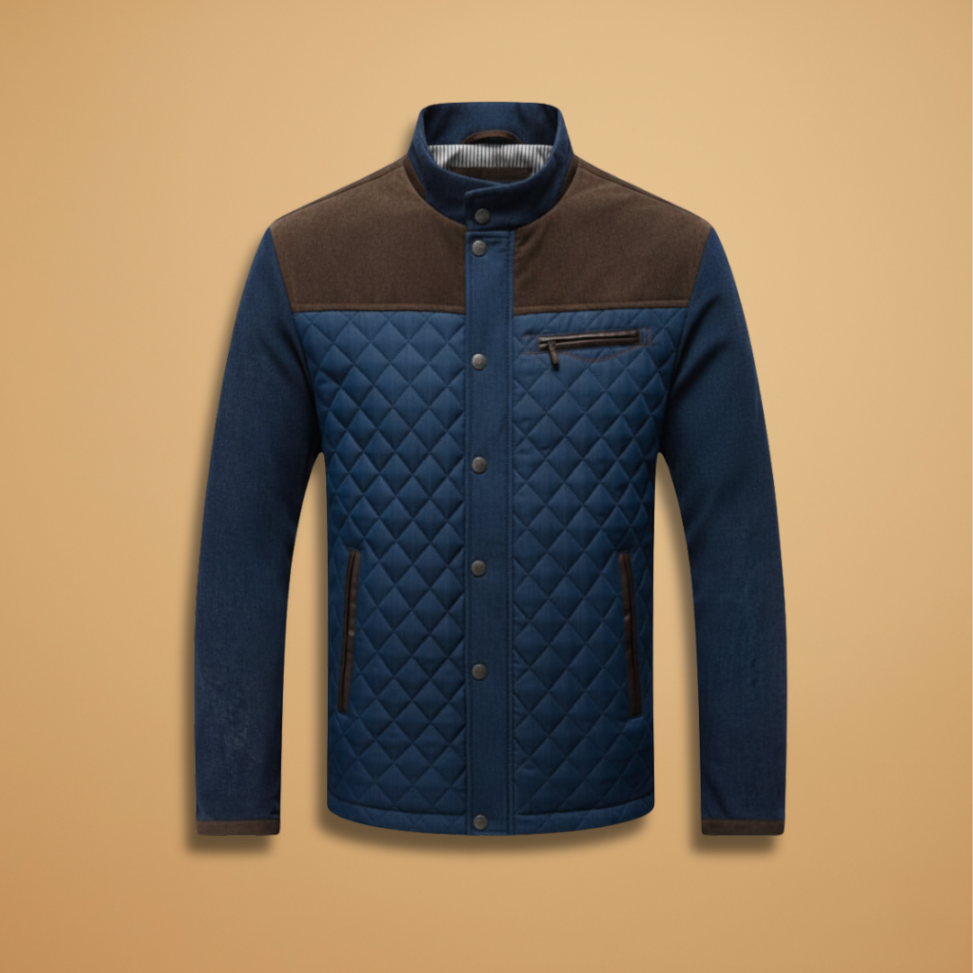 Warm Padded Men's Coat with Contrast Details - Modish World