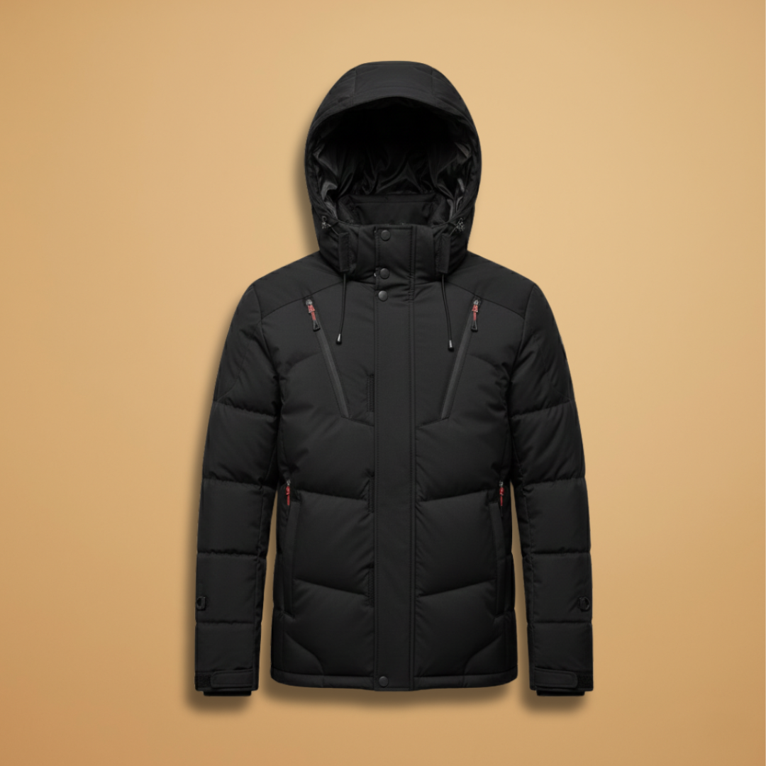 Warm Padded Mens Parka Jacket with Hood - Modish World