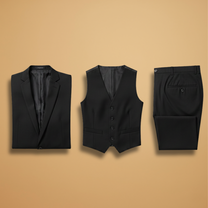 Slim Fit 3 Piece Suit with Lightweight Jacket - Modish World