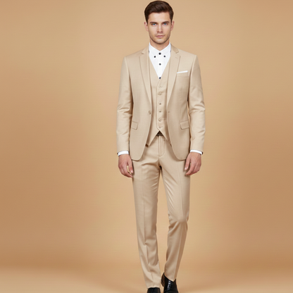 Slim Fit 3 Piece Suit with Lightweight Jacket