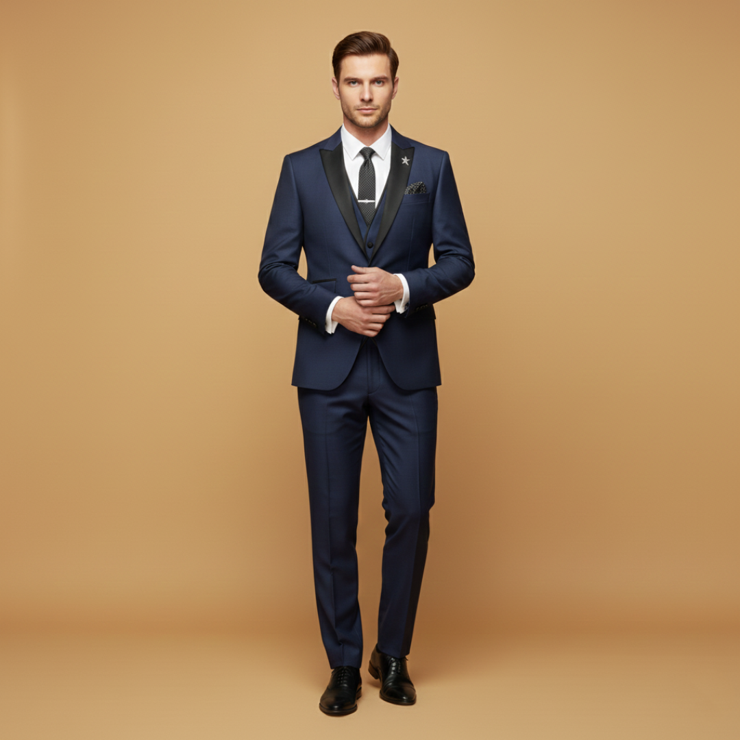 Classic Fit Men's 3 Piece Suit