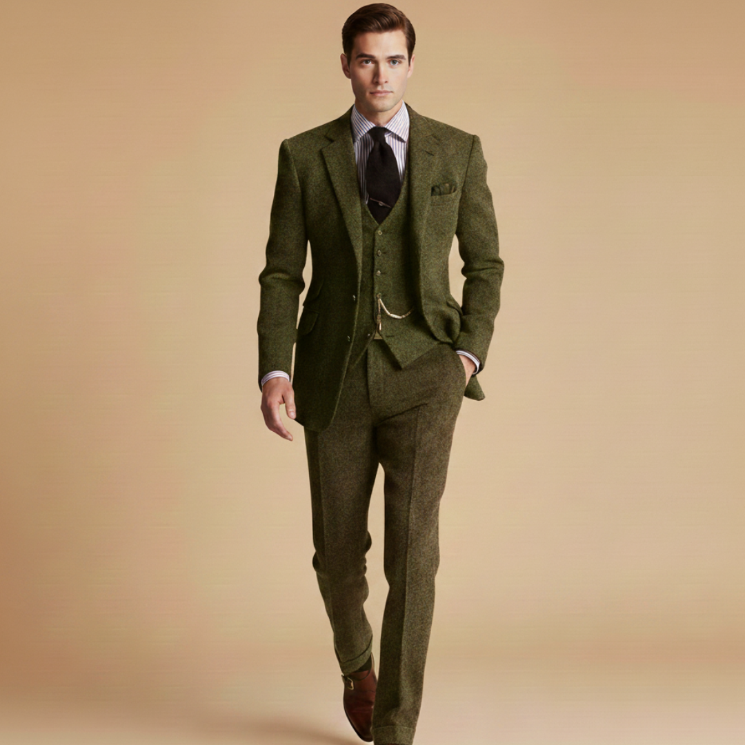 Classic Winter Mens 3 Piece Suit Set