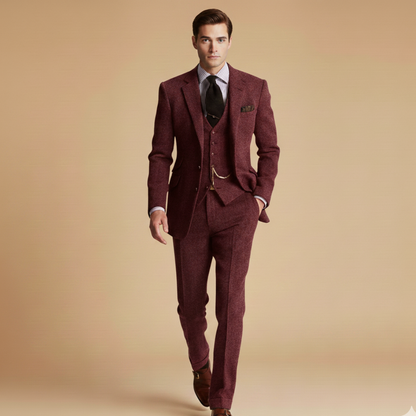 Classic Winter Mens 3 Piece Suit Set