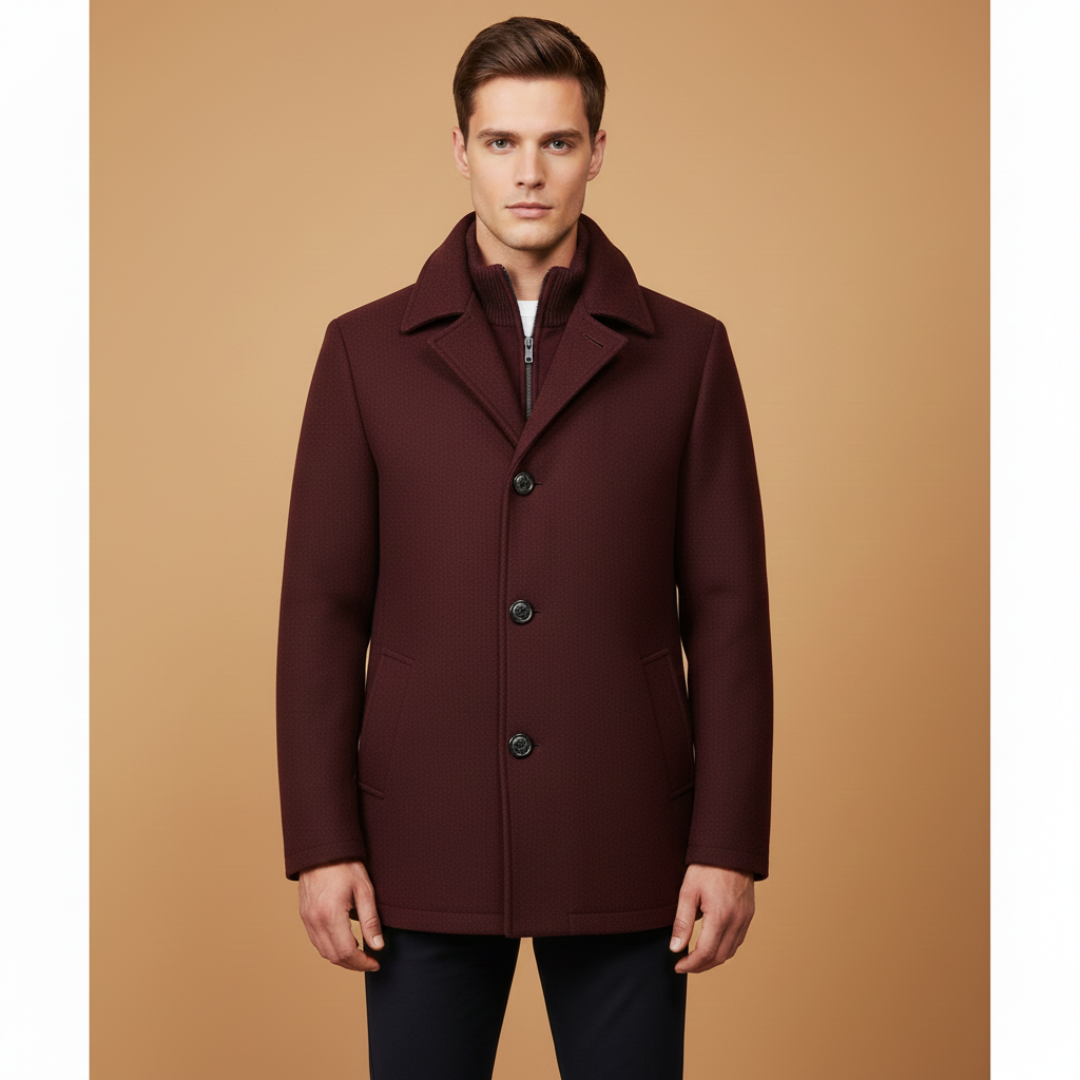 Warm Waterproof Men's Parka Coat with Pockets