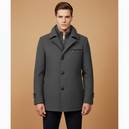 Warm Waterproof Men's Parka Coat with Pockets