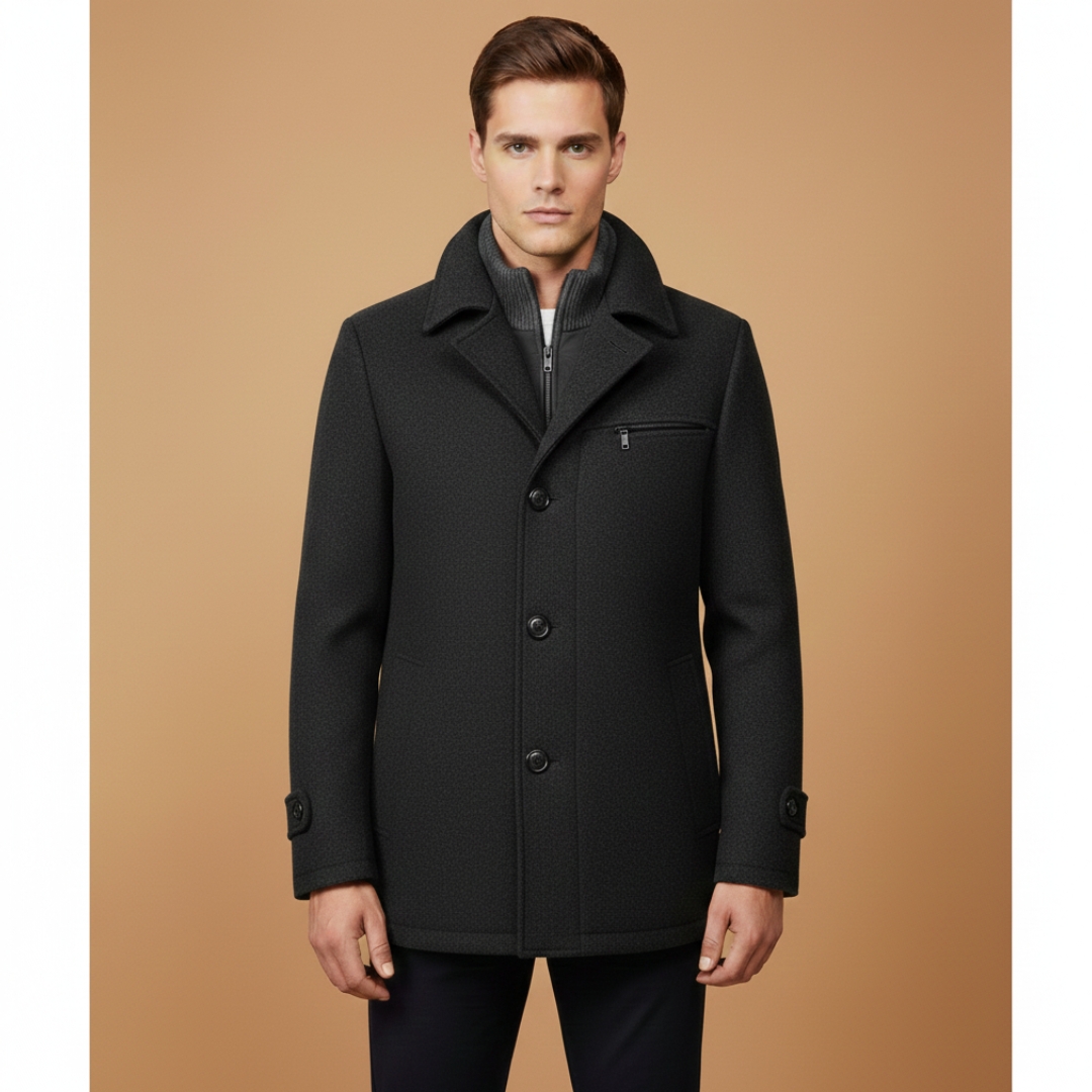Warm Waterproof Men's Parka Coat with Pockets