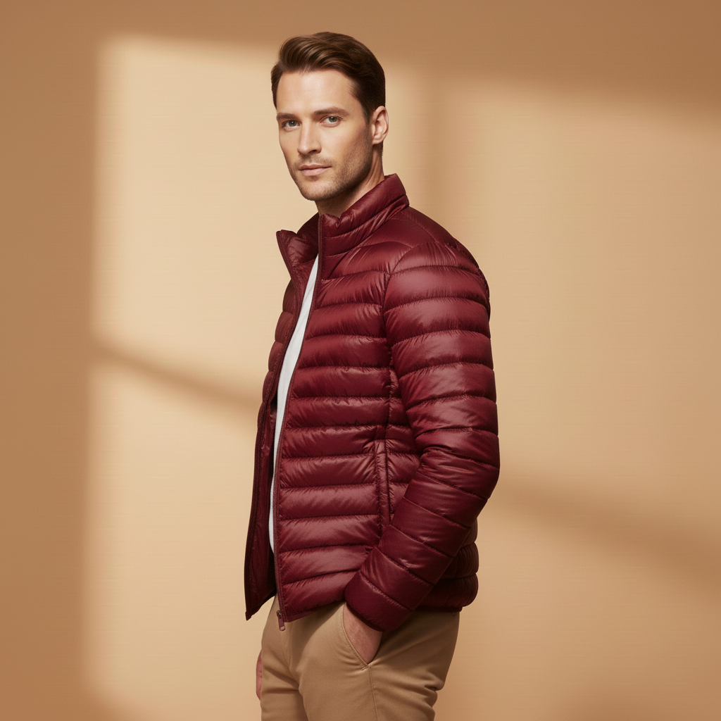 Warm Insulated Men's Parka Coat with Hood