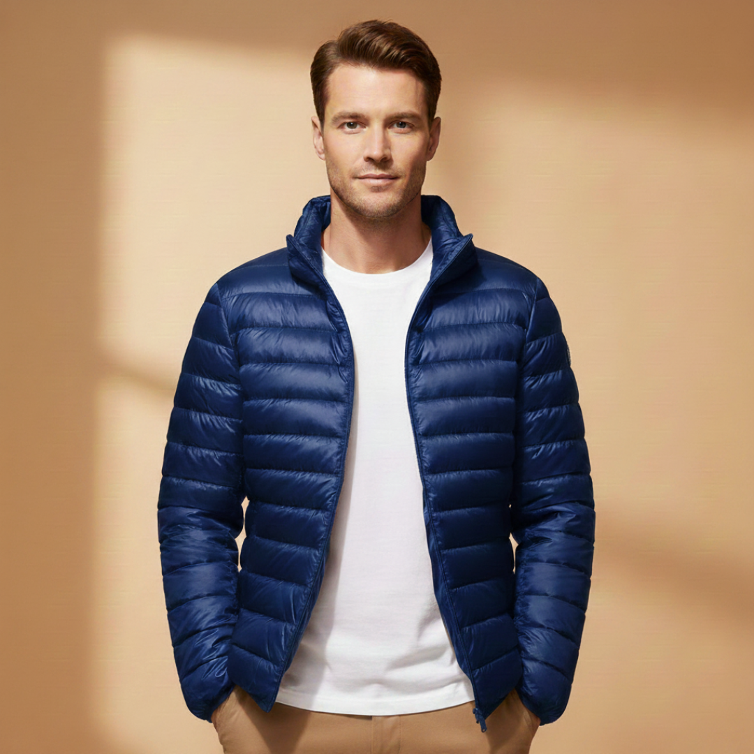 Warm Insulated Men's Parka Coat with Hood