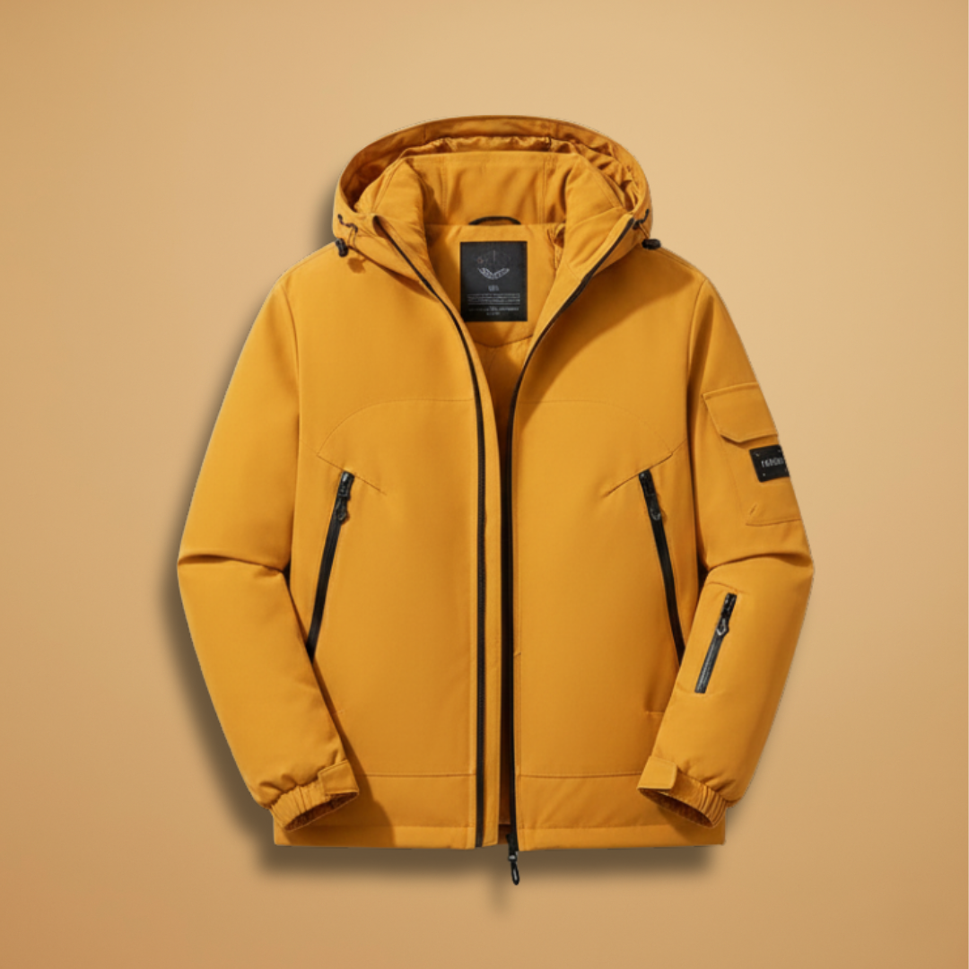 Warm Waterproof Men's Snow Jacket with Hood - Modish World