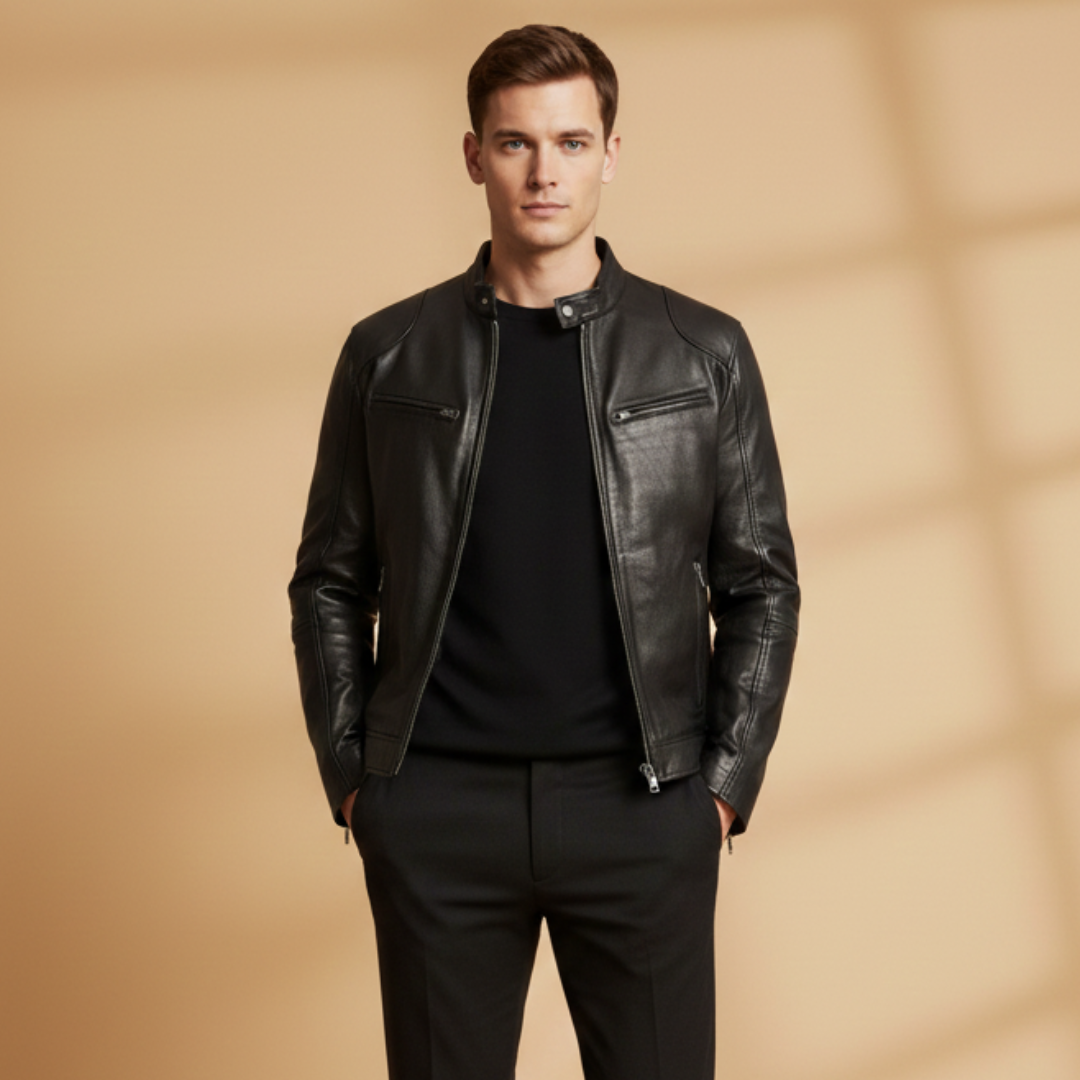 Waterproof Zip Front Mens Jacket