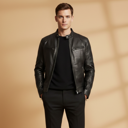 Waterproof Zip Front Mens Jacket