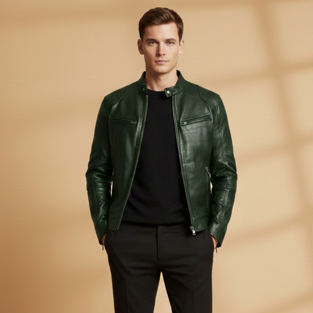 Waterproof Zip Front Mens Jacket