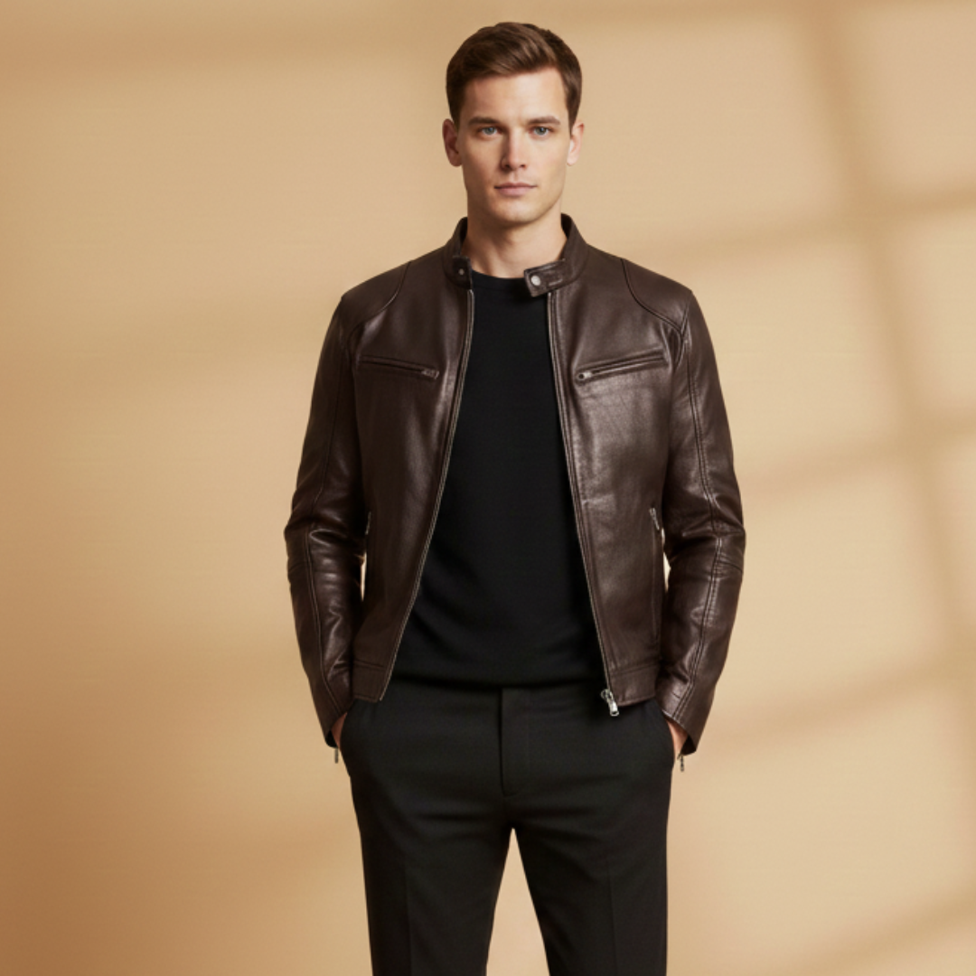 Waterproof Zip Front Mens Jacket