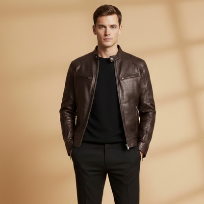 Waterproof Zip Front Mens Jacket