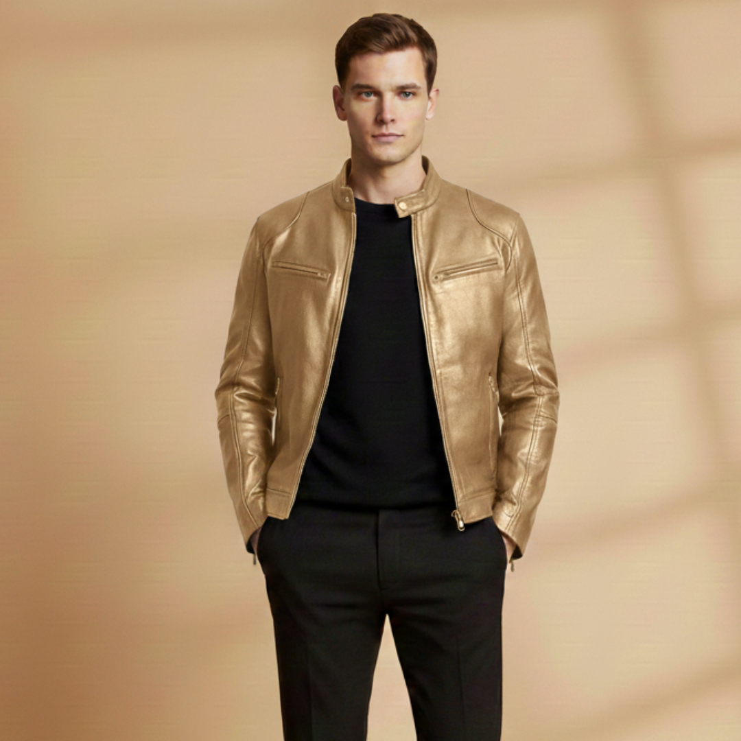 Waterproof Zip Front Mens Jacket