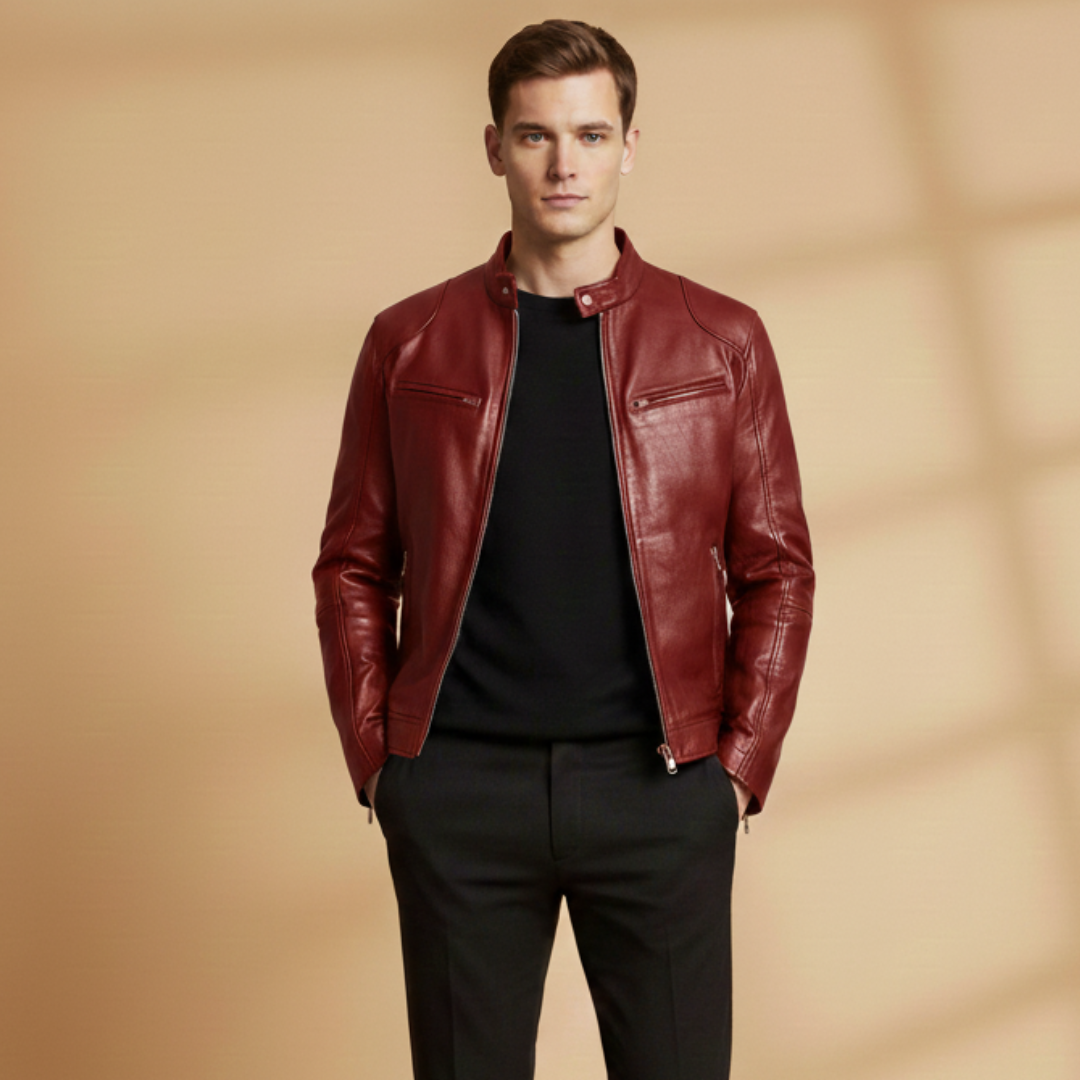 Waterproof Zip Front Mens Jacket