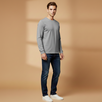 Classic Casual Long Sleeve Men's Tee
