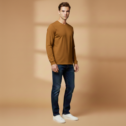 Classic Casual Long Sleeve Men's Tee