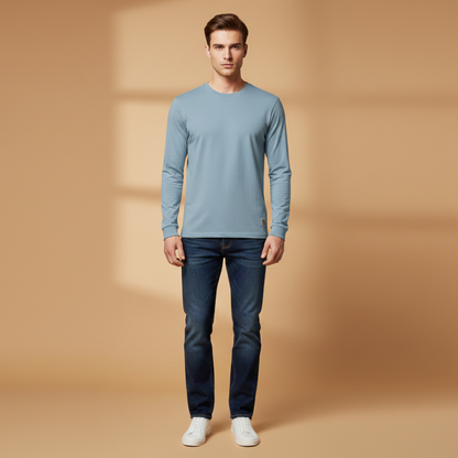 Classic Casual Long Sleeve Men's Tee