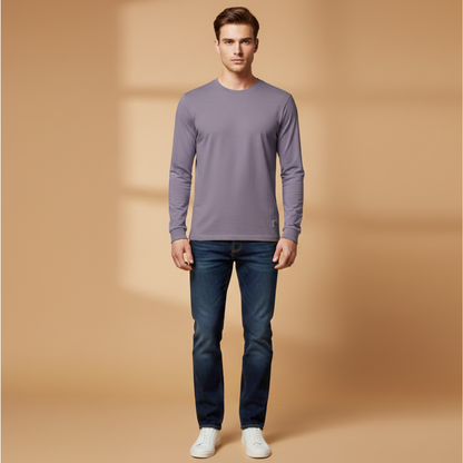 Classic Casual Long Sleeve Men's Tee
